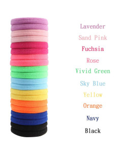 Gomas de Pelo Sin Costuras Hoyols 100 Piezas Coloridas 4cm 2