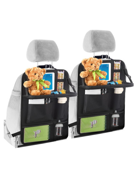 Organizador de Asiento Trasero Datanly con Bandeja Plegable 2 Pcs