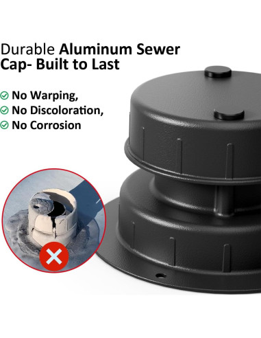 Tapa de Ventilación de Aluminio Golysoa para RV - Filtro y Kit