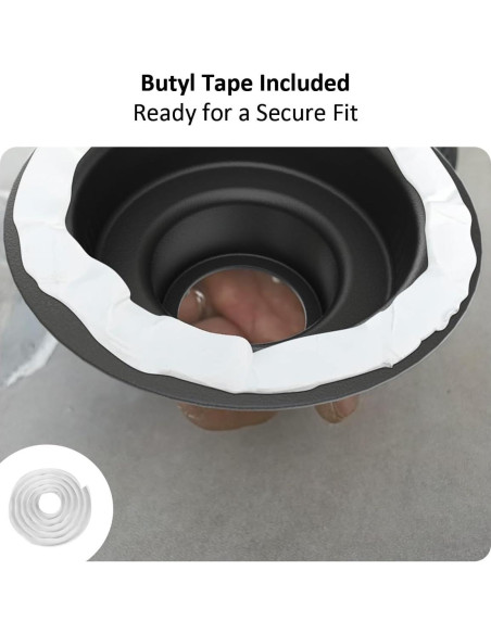 Tapa de Ventilación de Aluminio Golysoa para RV - Filtro y Kit