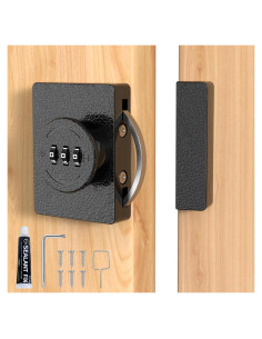 Cerradura de Gabinete I-EASYDWW Combinación 3 Dígitos Negra