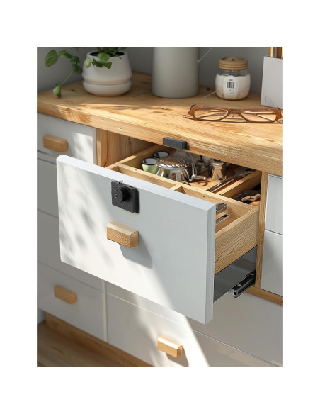 Cerradura de Gabinete I-EASYDWW Combinación 3 Dígitos Negra