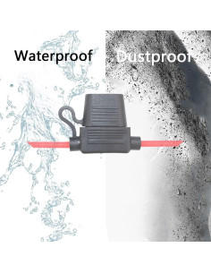 5 Soportes de Fusible 10 AWG Garfour a Prueba de Agua 30 cm 2
