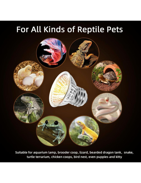 Lámpara Térmica Regulable 25W RUCHA para Reptiles E26/E27