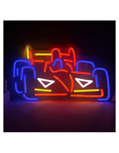 Luz de Neón LED de Coche de Carreras Pinlangdou 43x33 cm