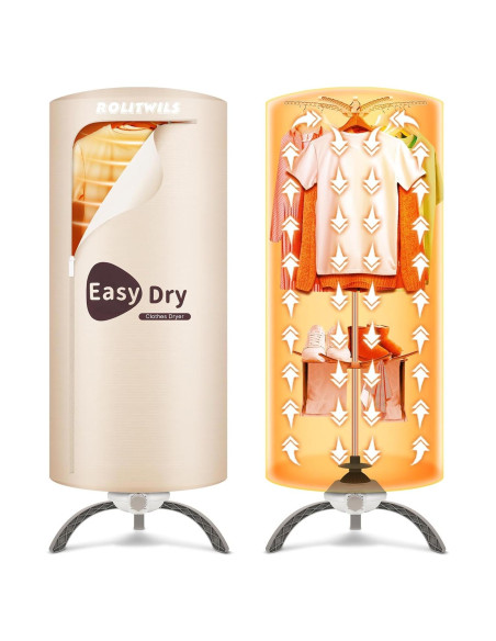 Secadora de Ropa Portátil Rolitwils GR992 900W Compacta