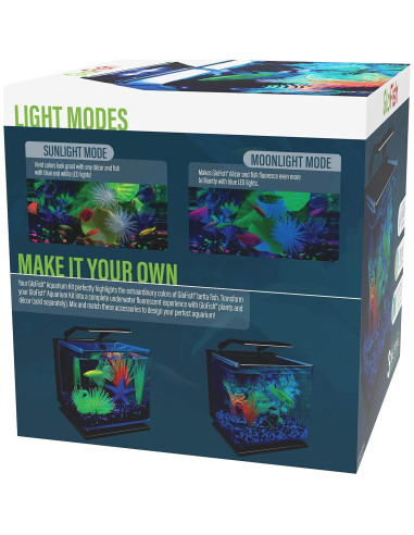 Kit Acuario GloFish Betta 11.36L LED Filtración Tetra