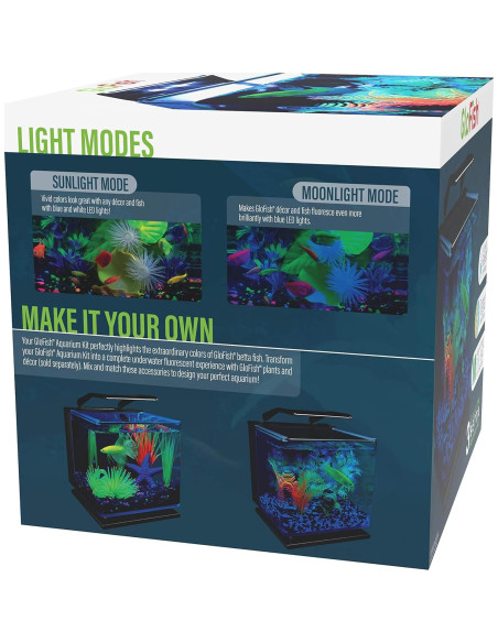 Kit Acuario GloFish Betta 11.36L LED Filtración Tetra