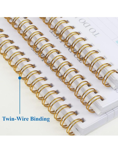 Bloc de Notas de Lista de Tareas Yaridar A5 - Paquete de 5, 500 Páginas