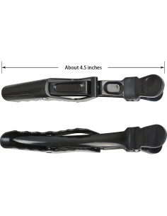 10 Clips de Cabello Cocodrilo Negros BIYOUTE - 11.43 cm 2