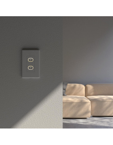 Interruptor Inteligente LIFX Blanco Táctil Wi-Fi 2 Botones