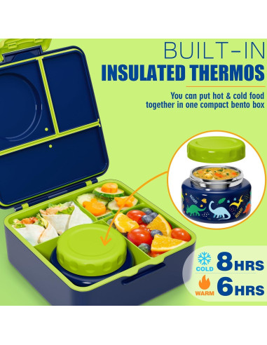 Set de Almuerzo Escolar Fimibuke 7 Piezas Aislado 1774 ml