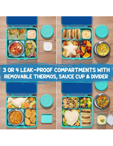 Set de Almuerzo Escolar Fimibuke 7 Piezas Aislado 1774 ml