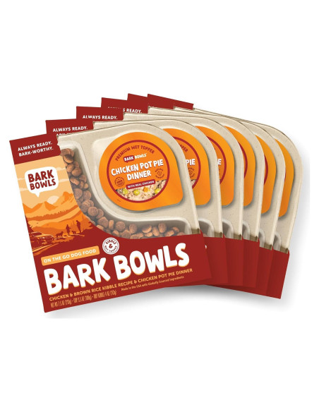 Comida para Perros On The Go Bark Bowls Pollo 6x213g
