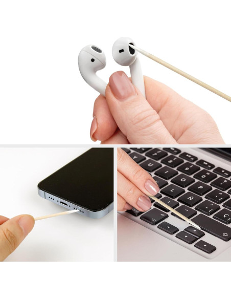 Bastones de Algodón Punta Fina Eyxformula 1000 Pcs 10.16 cm