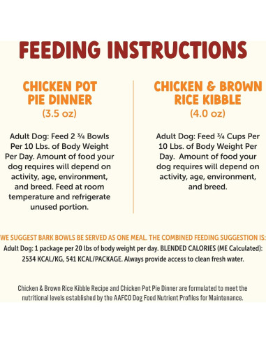 Comida para Perros On The Go Bark Bowls Pollo 6x213g