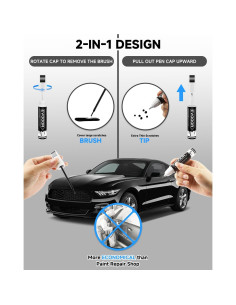 Pintura de Retoque Metálica Negra Ágata UM EVOOOR 12 ml 2