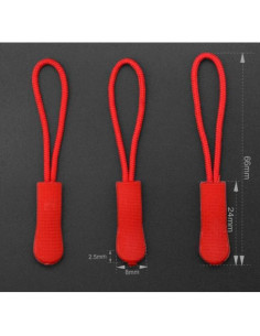 20 Tiradores de Cremallera Duraderos ASEANAO Verde Militar 2