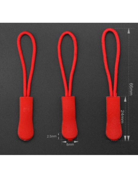 20 Tiradores de Cremallera Duraderos ASEANAO Verde Militar