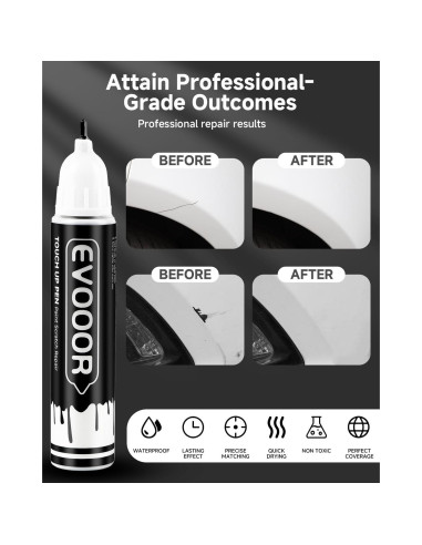Pintura de Retoque Metálica Negra Ágata UM EVOOOR 12 ml