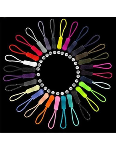 20 Tiradores de Cremallera Duraderos ASEANAO Verde Militar