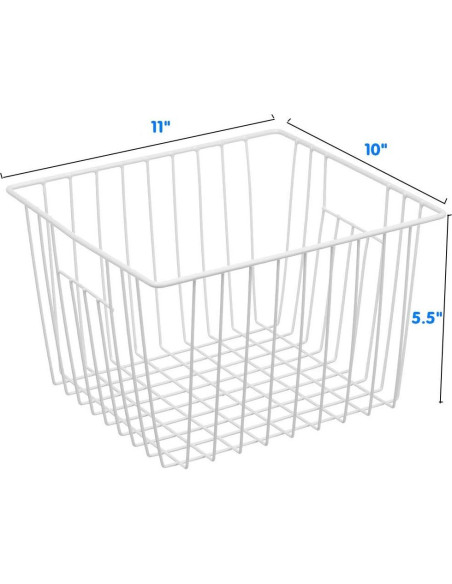 Cajas Organizadoras para Congelador Vertical 3Pcs Blanco