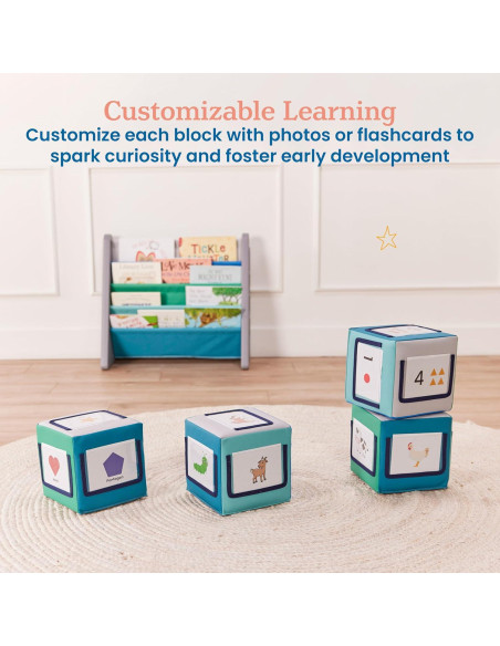 Bloques de Actividad Suaves ECR4Kids 4 Piezas Personalizables