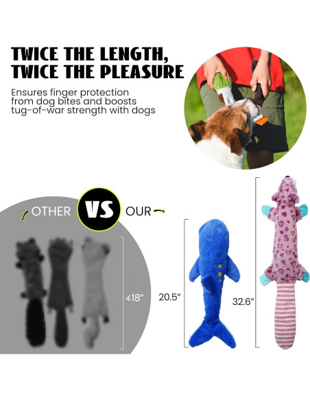 Juguetes para Perros Nocciola 2-en-1 Sin Relleno 5 Piezas