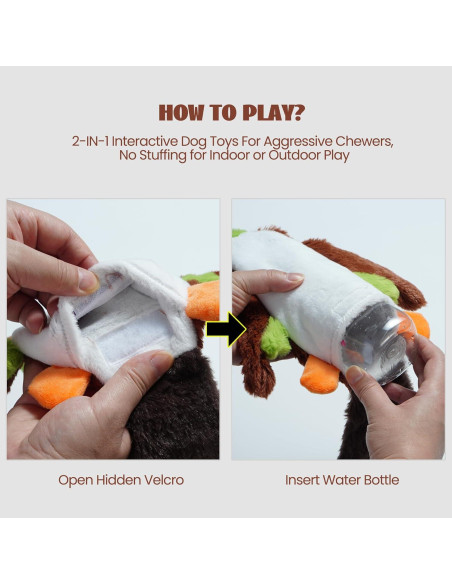 Juguetes para Perros Nocciola 2-en-1 Sin Relleno 5 Piezas