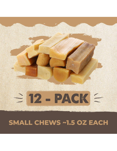 Mighty Paw Palitos de Queso de Yak para Perros - 12 Unidades