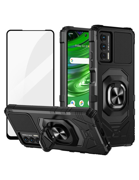 Funda Ailiber para Cricket Outlast y AT&T Jetmore - Negro