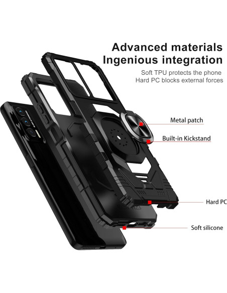 Funda Ailiber para Cricket Outlast y AT&T Jetmore - Negro