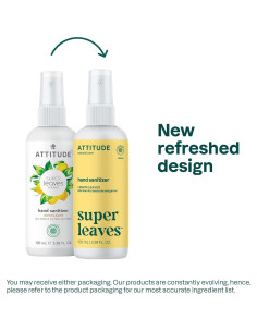 Desinfectante de Manos ATTITUDE 100 ml Vegano Hojas de Limón 2
