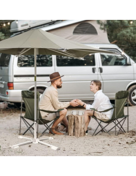 Soporte de Paraguas Plegable MILIMOLI - Base de Hierro a Prueba de Óxido