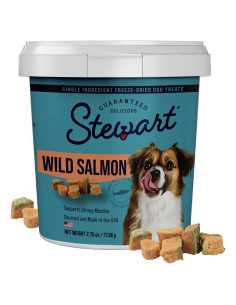 Golosinas Liofilizadas para Perros Stewart Salmón 77g