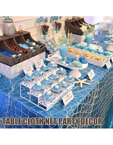 Paquete de 2 Redes de Pescado Decorativas BWEALT 200x100cm