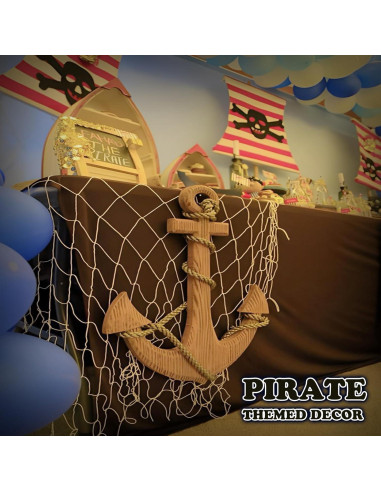 Paquete de 2 Redes de Pescado Decorativas BWEALT 200x100cm