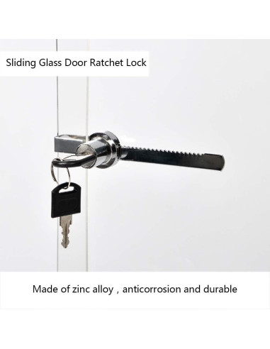 Cerradura de Exhibición Sissinda para Puerta de Vidrio 2 PC