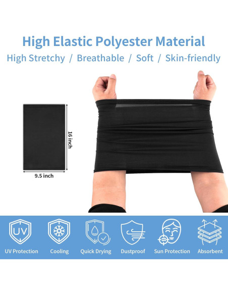 Paquete de 5 Gaiters para el Cuello MOWPOG - Protección Solar UV
