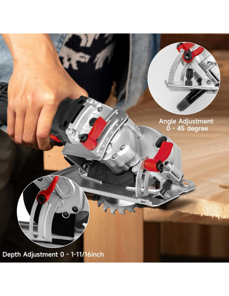 Sierra Circular Eléctrica Eastvolt 4.5A 5000RPM 40.64cm