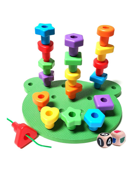 Juego de Tablero de Formas Jumbo Kids Korner - 18 Puntas y 2 Dados