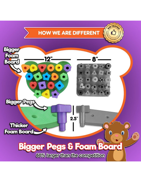 Juego de Tablero de Formas Jumbo Kids Korner - 18 Puntas y 2 Dados