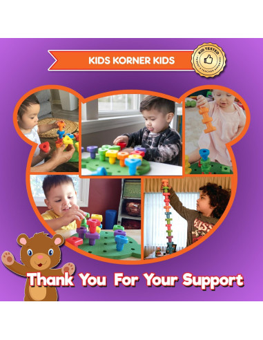 Juego de Tablero de Formas Jumbo Kids Korner - 18 Puntas y 2 Dados