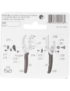 Resortes de Reemplazo Felco 291 para Podadoras - Paquete de 2 2