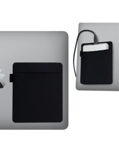 Funda Organizador para Disco Duro RIVEENY Negra 14.5x11.9cm 2