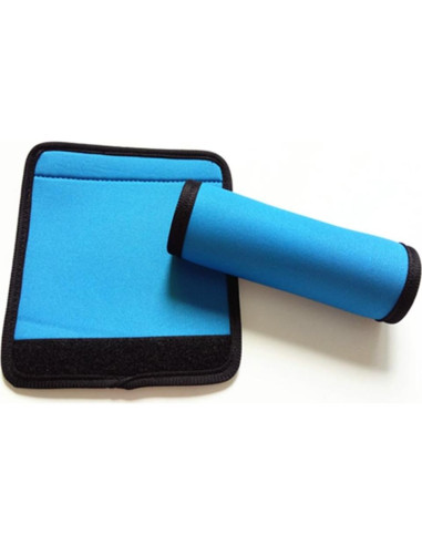 6 Etiquetas de Equipaje Brillantes OVOV - Silicona Duradera