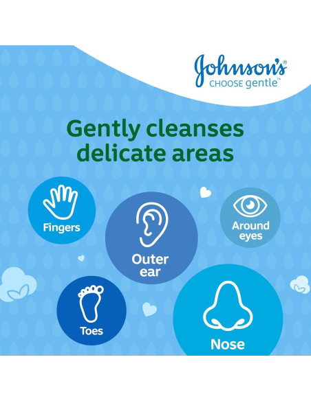Bastones de Algodón Johnson's Baby 100% Puro - 200 Unidades