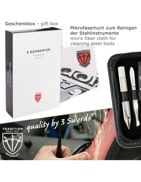 Set de Manicura y Pedicura 3 Espadas Alemania 5 Piezas