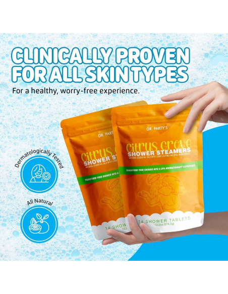 Bolsitas de Ducha Aromáticas Cítricas Partymachines - 14 Unidades