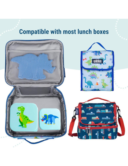 Set de 3 Contenedores de Comida Anidados Wildkin - Dinosaurios